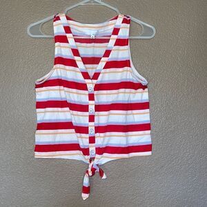 Ten sixty Sherman stripped crop top size M